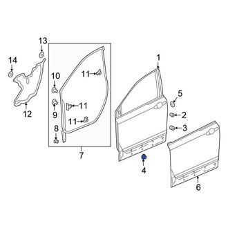 Honda OE - Door Shell Grommet