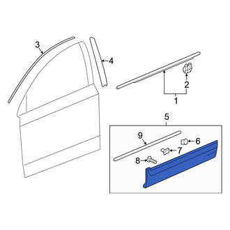 Honda OE - Front Right Door Molding