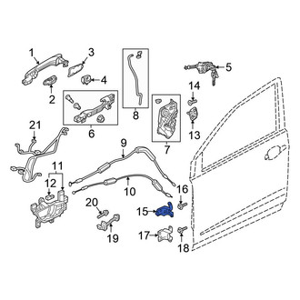 Honda OE - Front Right Upper Door Hinge