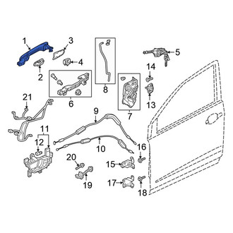 Honda OE - Front Right Outer Exterior Door Handle