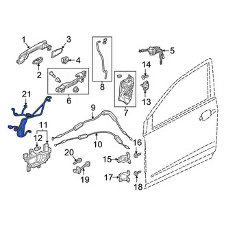 Honda OE - Rear Right Door Wiring Harness