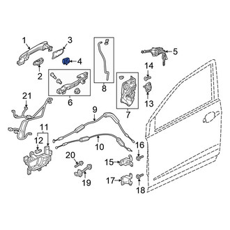 Honda OE - Front Left Exterior Door Handle Cover