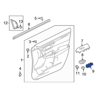 Honda OE - Front Left Door Window Lock-Out Switch