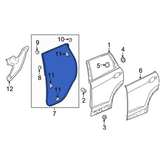 Honda OE - Rear Right Outer Door Seal