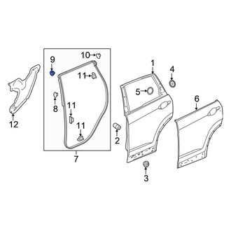 Honda OE - Door Seal Clip