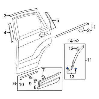Honda OE - Wheel Arch Molding Clip