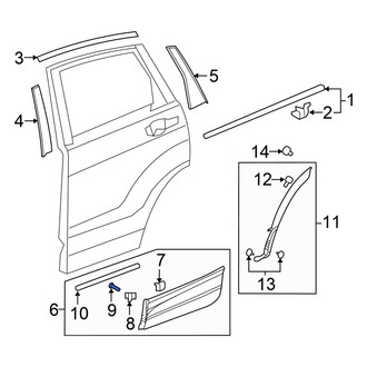 Honda OE - Grille Molding Screw