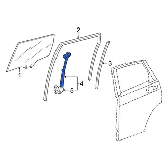 Honda OE - Rear Right Window Regulator