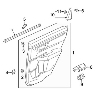 Honda OE - Rear Door - Interior Trim