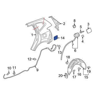 Honda OE - Rear Quarter Panel Vent