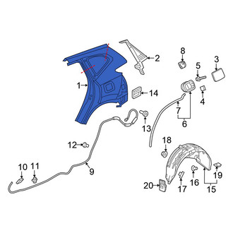 Honda OE - Rear Left Outer Quarter Panel