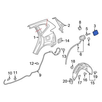 Honda OE - Rear Fuel Filler Door