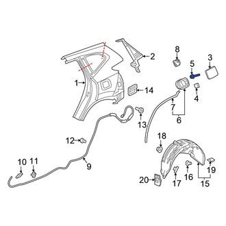 Honda OE - Fuel Filler Door Rivet