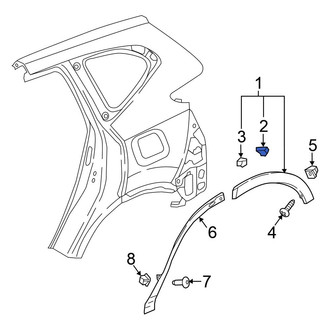 Honda OE - Wheel Arch Molding Clip
