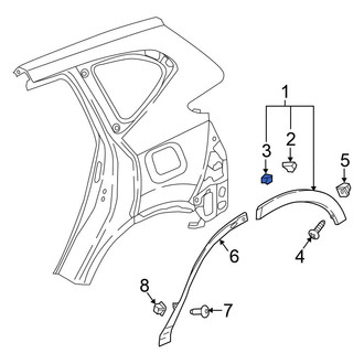Honda OE - Fender Flare Clip
