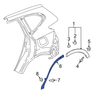 Honda OE - Rear Right Side Body Trim Protector