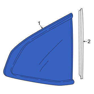 Honda OE - Rear Left Quarter Glass