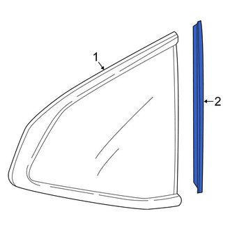 Honda OE - Rear Left Quarter Glass Seal