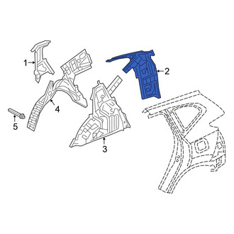 Honda OE - Left Inner Body D-Pillar
