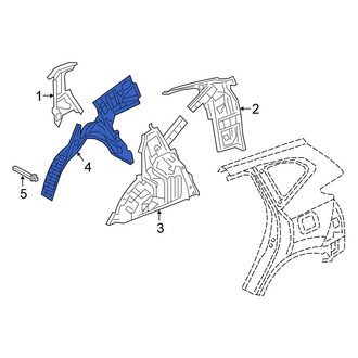 Honda OE - Rear Left Outer Wheel Housing Side Panel