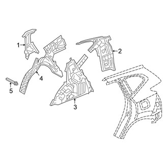 Honda OE - Quarter Panel - Inner Structure