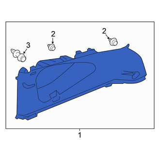 Honda OE - Rear Right Upper Interior Quarter Panel Trim Panel