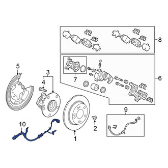 Honda OE - Rear Left ABS Wheel Speed Sensor