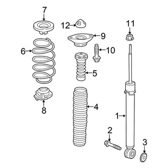 Honda OE - Rear Suspension - Shocks & Components (EX / EX-L / LX / Touring FWD)