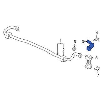 Honda OE - Rear Suspension Stabilizer Bar Bracket