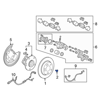 Honda OE - Rear Disc Brake Rotor Set Screw
