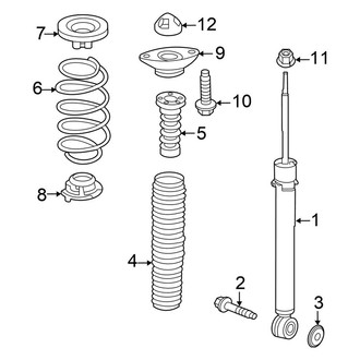 Honda OE - Rear Suspension - Shocks & Components (Hybrid EX / Hybrid EX-L / Hybrid LX / Hybrid Touring)