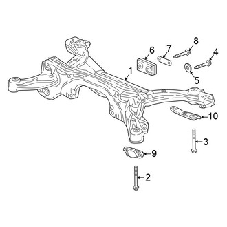 Honda OE - Rear Suspension - Suspension Mounting (EX / EX-L / LX / Touring AWD)