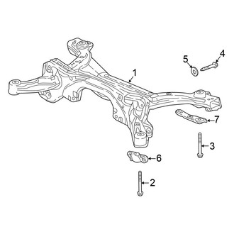 Honda OE - Rear Suspension - Suspension Mounting (Hybrid EX / Hybrid EX-L / Hybrid LX / Hybrid Touring)