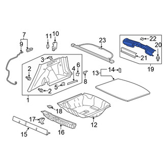 Honda OE - Rear Liftgate Trim Scuff Plate