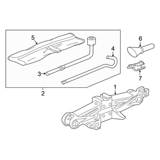 Honda OE - Rear Body & Floor - Jack & Components (EX / EX-L / LX / Touring)
