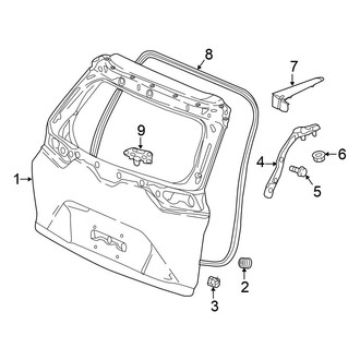 Honda OE - Lift Gate - Gate & Hardware