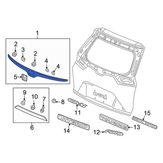 Honda OE - Rear Upper Liftgate Finish Panel