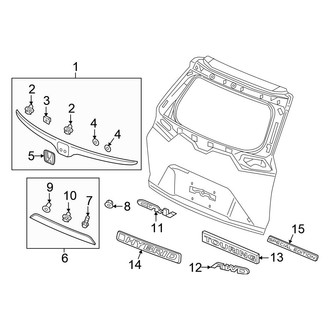 Honda OE - Lift Gate - Exterior Trim