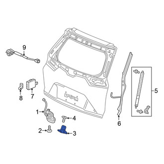 Honda OE - Rear Liftgate Lock Striker Plate