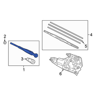 Honda OE - Rear Wiper Arm