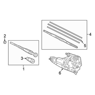 Honda OE - Lift Gate - Wiper & Washer Components