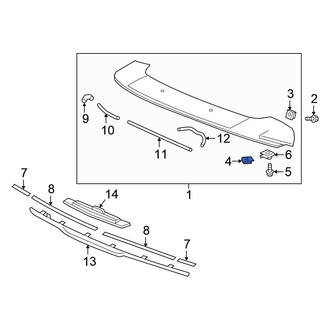 Honda OE - Spoiler Clip