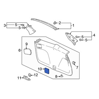 Honda OE - Rear Center Liftgate Trim Cover
