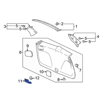 Honda OE - Rear Liftgate Pull Handle