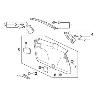 Honda OE - Lift Gate - Interior Trim