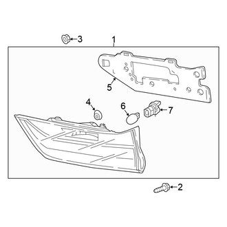 Honda OE - Rear Lamps - Backup Lamps