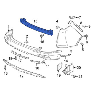 Honda OE - Rear Bumper Impact Bar