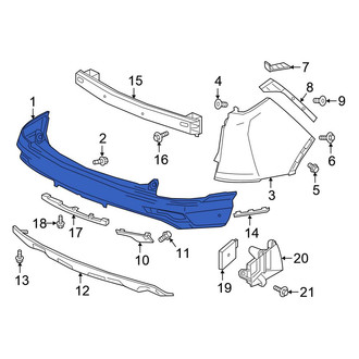 Honda OE - Rear Bumper Cover