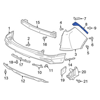 Honda OE - Rear Left Bumper Guide
