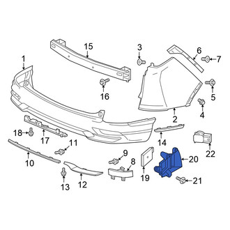 Honda OE - Right Blind Spot Detection System Warning Sensor Bracket